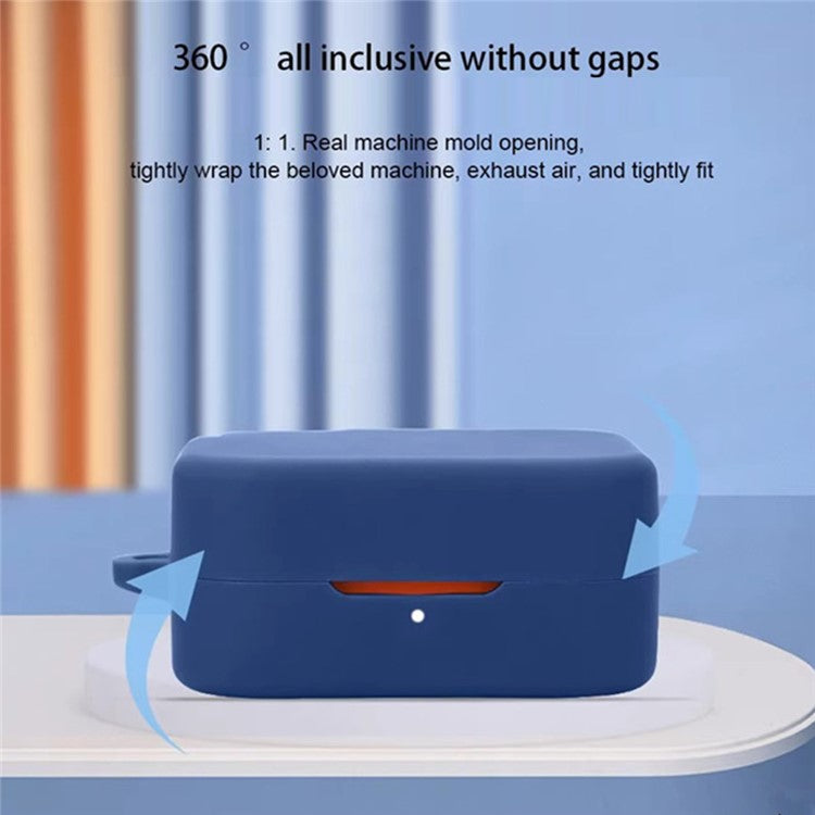 For Nothing CMF Buds Pro 2 Case Bluetooth Earphone Silicone Cover with Anti-Lost Buckle - Orange