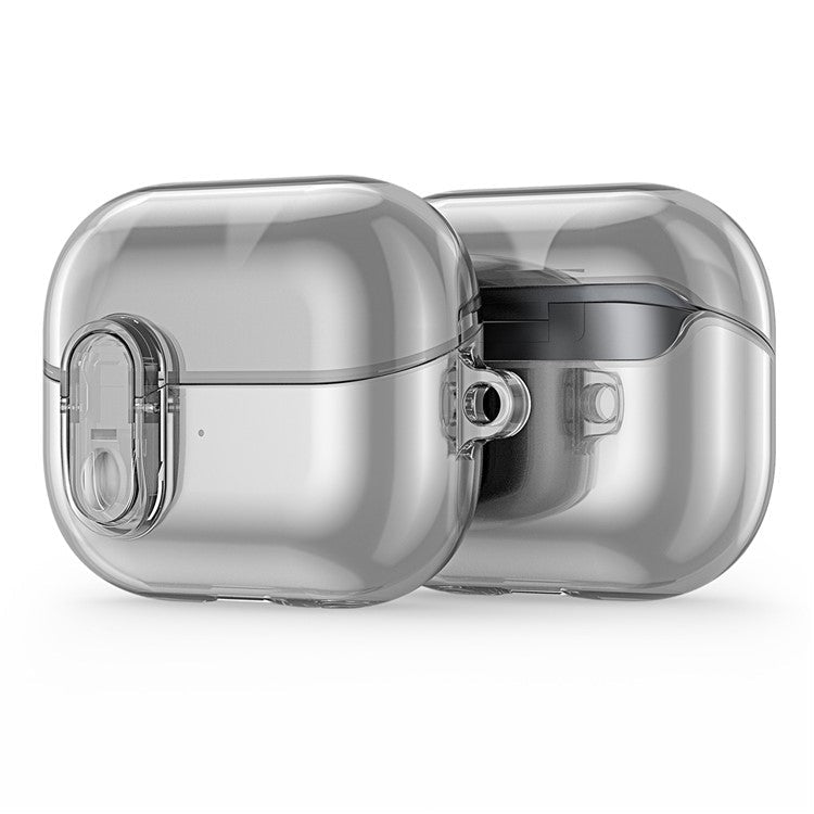 DUX DUCIS SECI Series For Samsung Galaxy Buds3 Pro  /  Buds3 Case PC+TPU Bluetooth Earbuds Cover with Hook - Clear