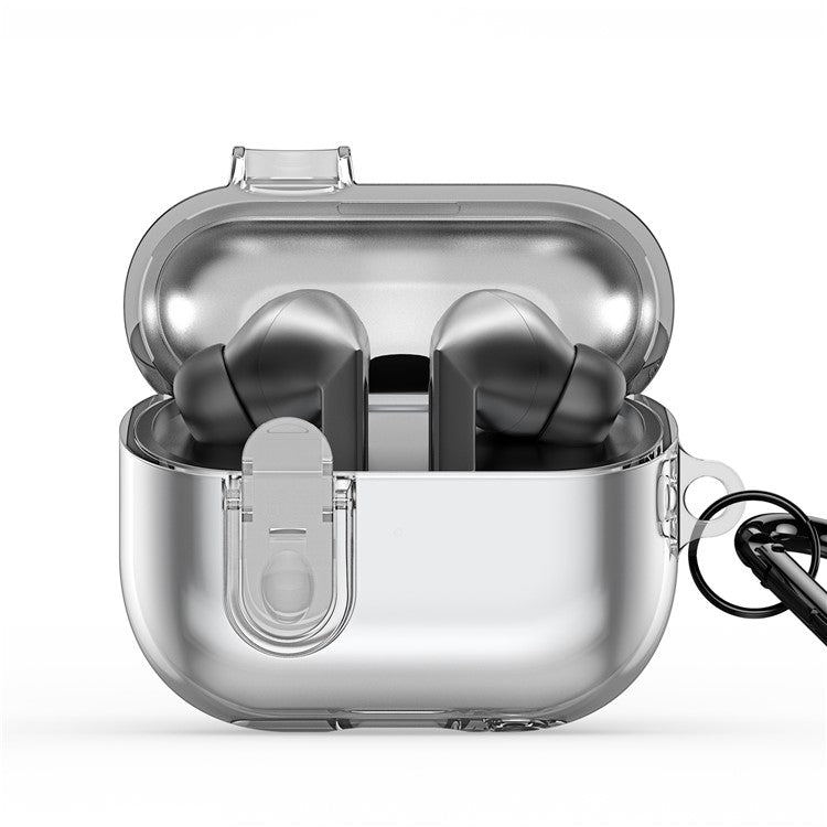 DUX DUCIS SECI Series For Samsung Galaxy Buds3 Pro  /  Buds3 Case PC+TPU Bluetooth Earbuds Cover with Hook - Clear