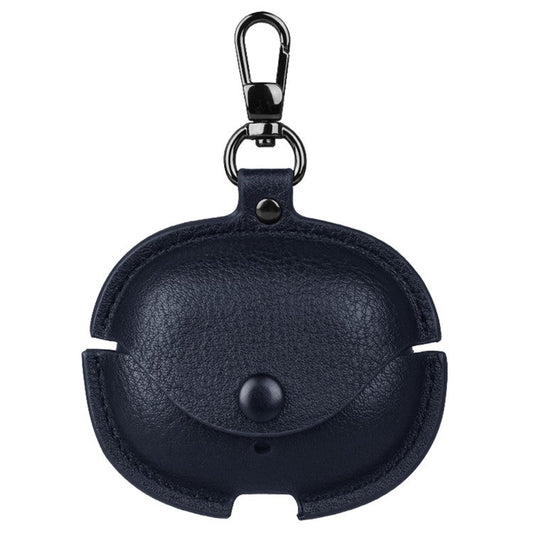 For Realme Buds Air 5 Pro Charging Case Cover Leather+PC Earbuds Protective Case - Blue