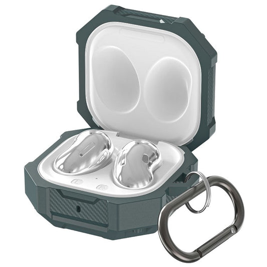 For Samsung Galaxy Buds Live / Buds Pro / Buds2 Case Bluetooth Earbuds TPU Cover with Hook - Green