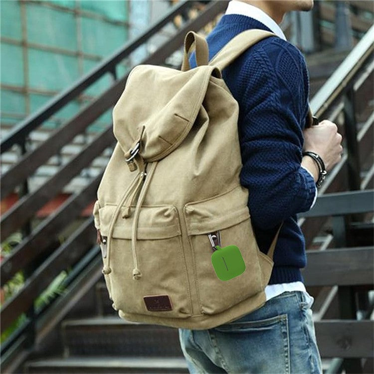 For Apple AirPods 4 Silicone Case Bluetooth Earphones Integrate Protective Sleeve with Hook - Matcha Green