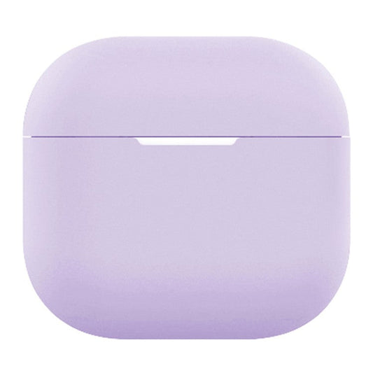 For AirPods 4 Silicone Case Bluetooth Earphone Anti-Scratch Protective Cover - Light Purple