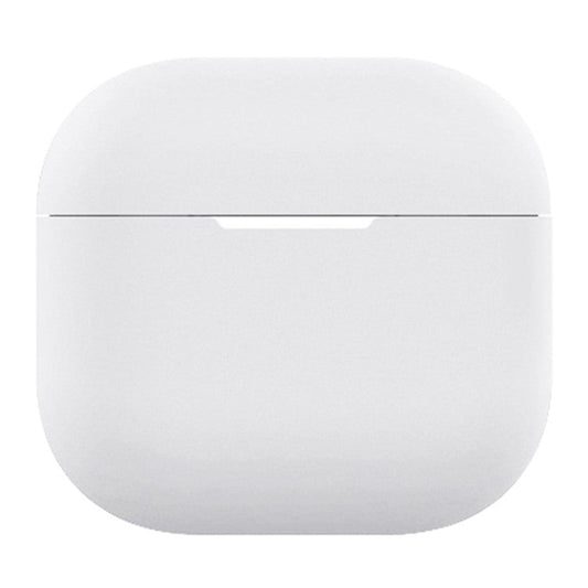 For AirPods 4 Silicone Case Bluetooth Earphone Anti-scratch Protective Cover - White