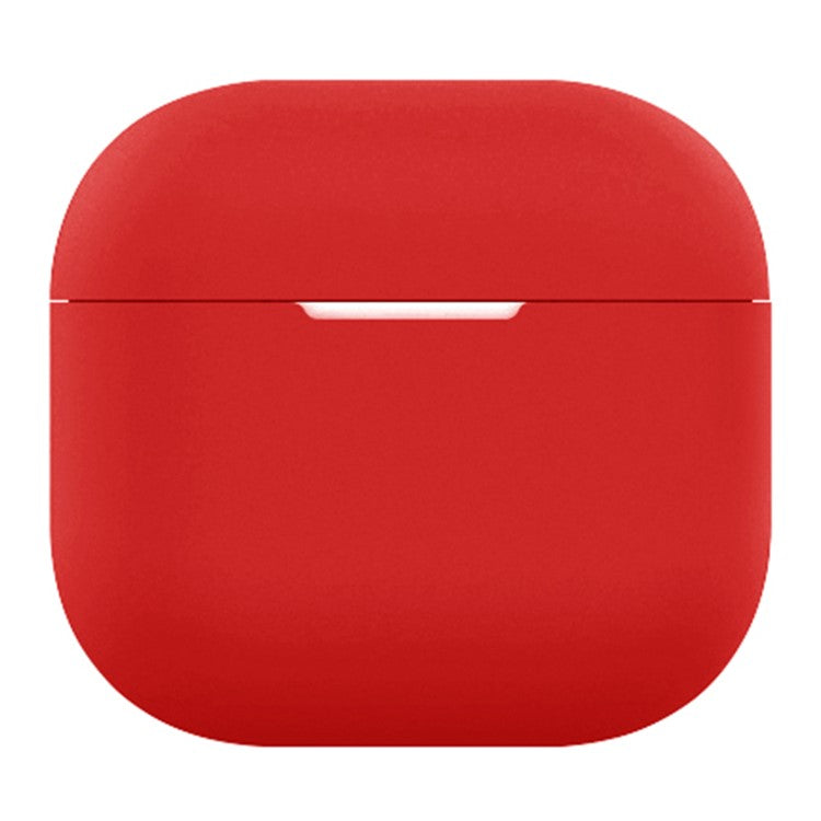 For AirPods 4 Silicone Case Bluetooth Earphone Anti-scratch Protective Cover - Red