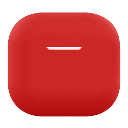 For AirPods 4 Silicone Case Bluetooth Earphone Anti-scratch Protective Cover - Red