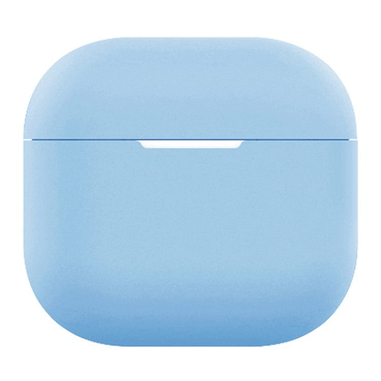 For AirPods 4 Silicone Case Bluetooth Earphone Anti-scratch Protective Cover - Sky Blue