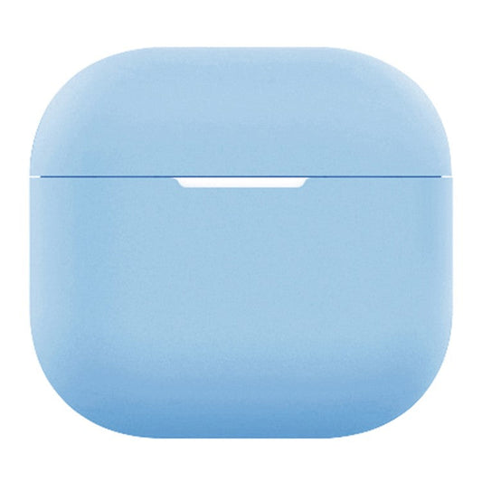 For AirPods 4 Silicone Case Bluetooth Earphone Anti-scratch Protective Cover - Sky Blue