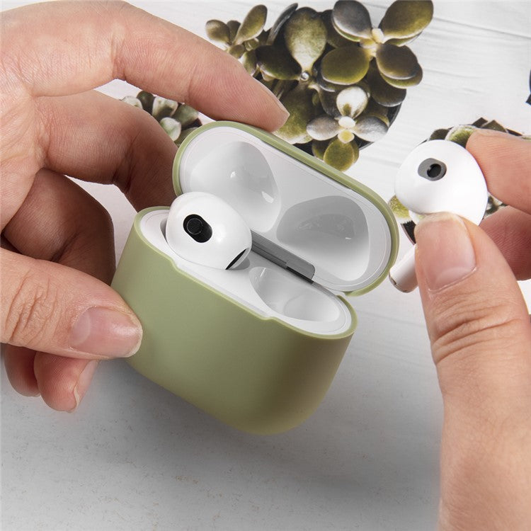 For AirPods 4 Silicone Case Bluetooth Earphone Anti-scratch Protective Cover - Sky Blue