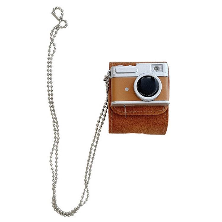 For Apple AirPods with Charging Case (2016) / (2019) / AirPods with Wireless Charging Case (2019) Protective Cover Bluetooth Earbuds Soft TPU Case - Brown