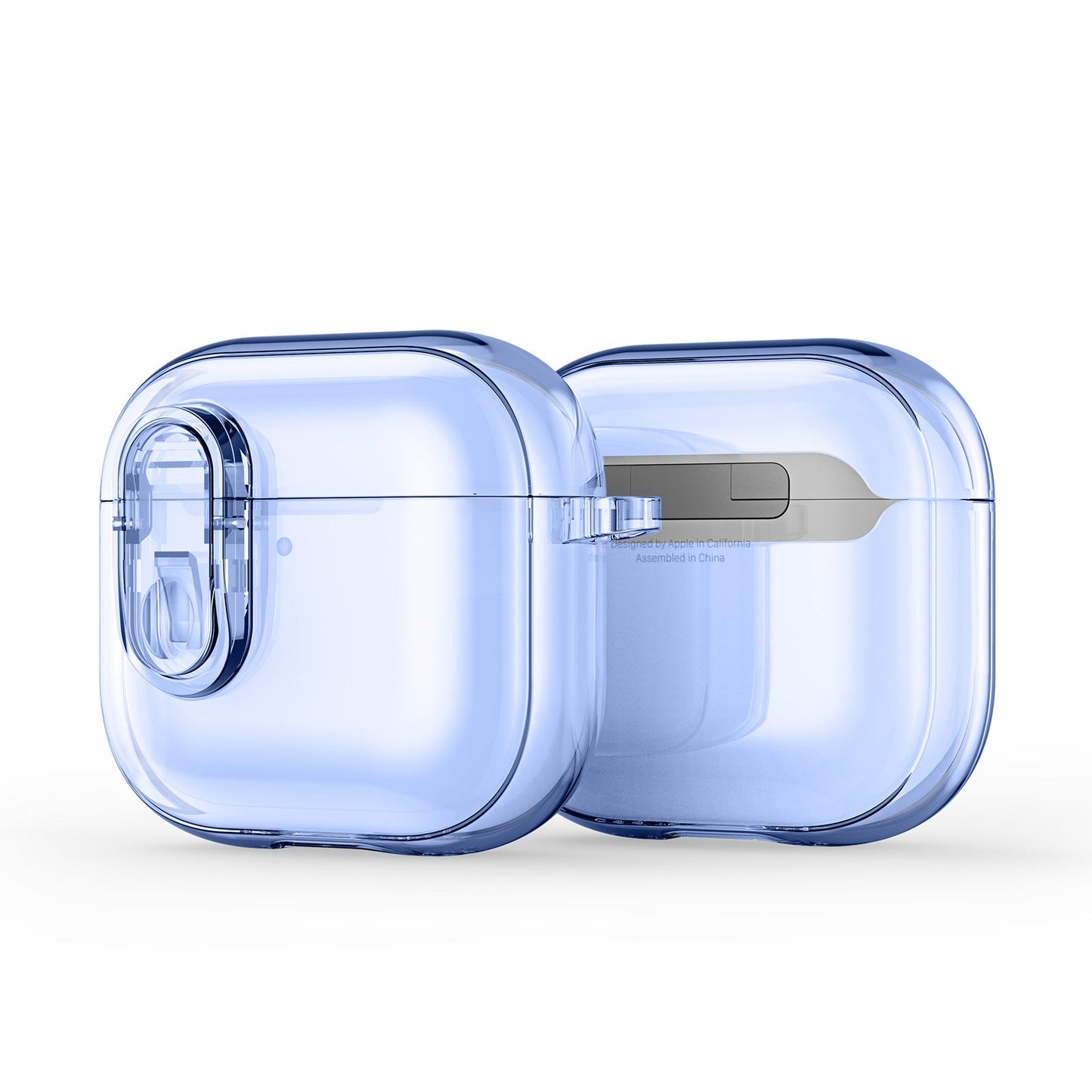 For AirPods 4 Earphone Case DUX DUCIS PECL Series PC+TPU Bluetooth Earphone Cover with Hook - Blue