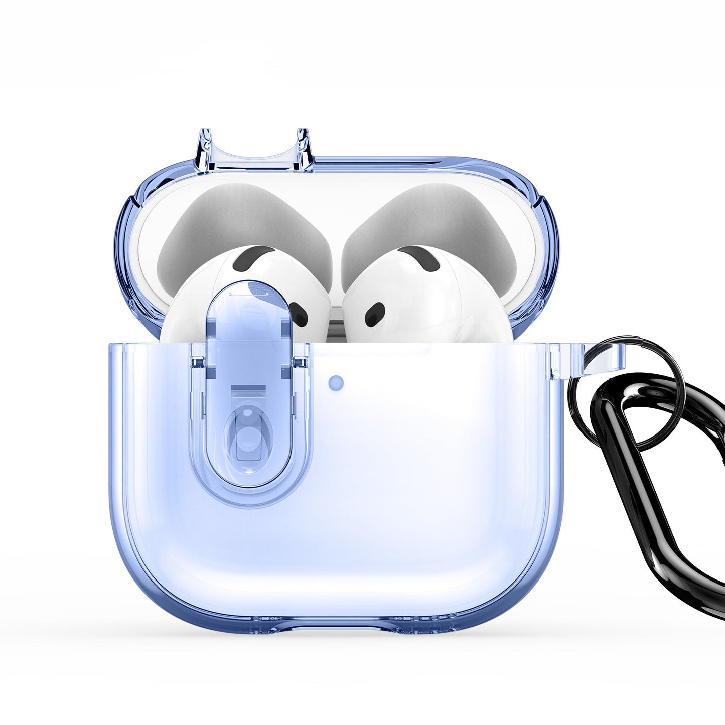 For AirPods 4 Earphone Case DUX DUCIS PECL Series PC+TPU Bluetooth Earphone Cover with Hook - Blue