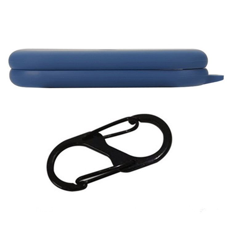 For Nothing Ear (Open) Bluetooth Earphones Case Silicone Cover with Anti-Lost Buckle - Dark Blue