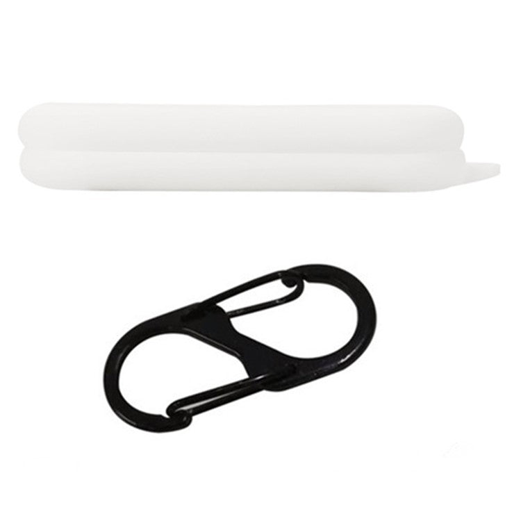 For Nothing Ear (open) Bluetooth Earphones Case Silicone Cover with Anti-Lost Buckle - White