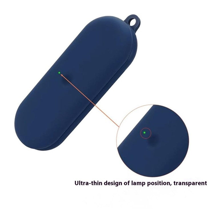 For Nothing Ear (open) Bluetooth Earphones Case Silicone Cover with Anti-Lost Buckle - White