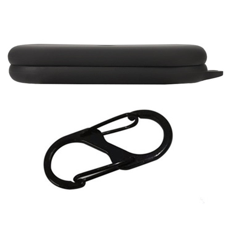 For Nothing Ear (open) Bluetooth Earphones Case Silicone Cover with Anti-Lost Buckle - Black