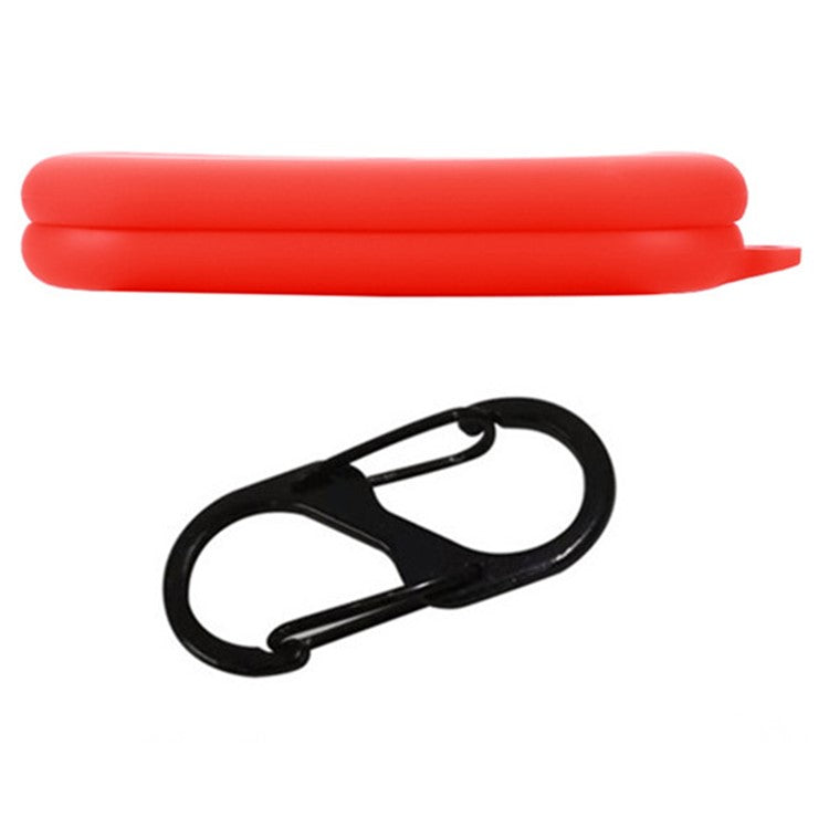 For Nothing Ear (open) Bluetooth Earphones Case Silicone Cover with Anti-Lost Buckle - Red