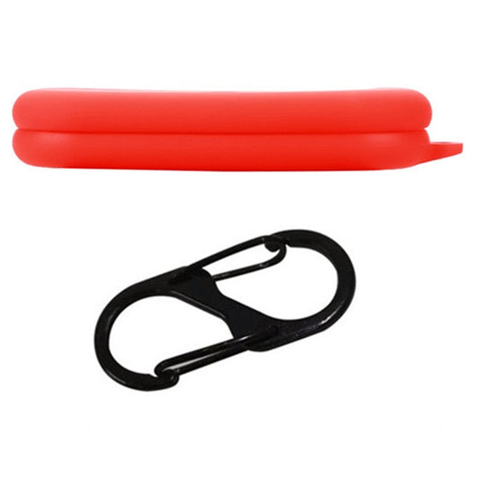 For Nothing Ear (open) Bluetooth Earphones Case Silicone Cover with Anti-Lost Buckle - Red