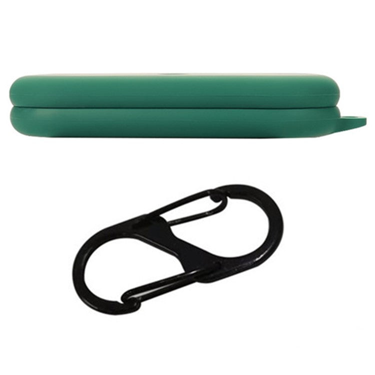For Nothing Ear (open) Bluetooth Earphones Case Silicone Cover with Anti-Lost Buckle - Blackish Green