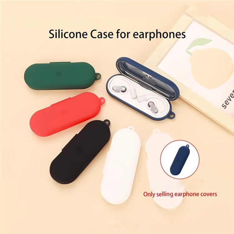 For Nothing Ear (open) Bluetooth Earphones Case Silicone Cover with Anti-Lost Buckle - Transparent