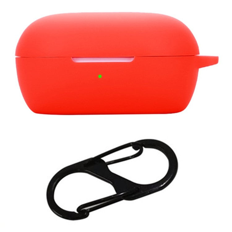 For Bose QuietComfort Bluetooth Earphones Case Silicone Cover with Anti-Lost Buckle - Red