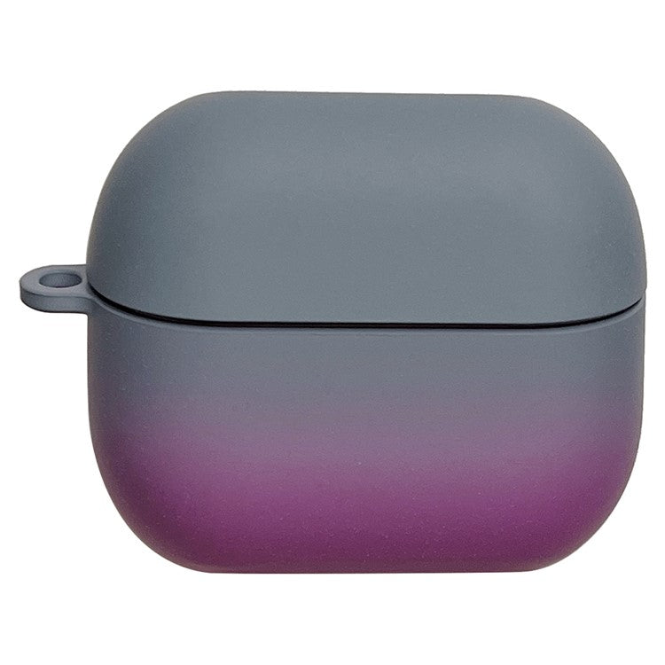 For Samsung Galaxy Buds3 Pro / Buds3 Case Gradient Color Hard PC Matte Earphone Cover - Grey+Purple