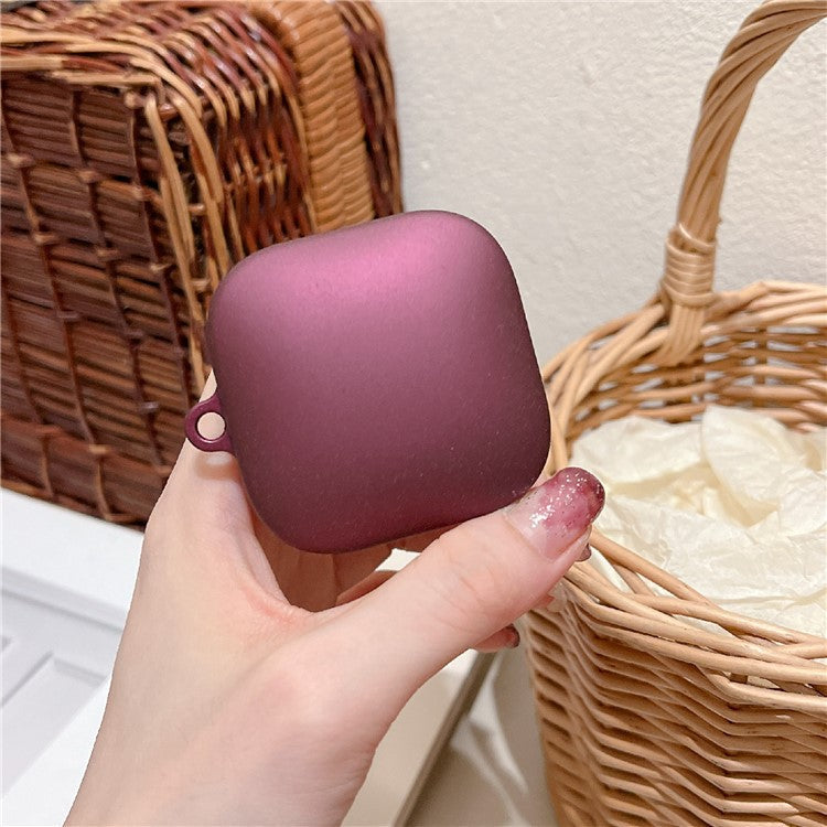 For Xiaomi Redmi Buds 6 Active Case Bluetooth Earphone Hard PC Shockproof Matte Cover - Wine Red