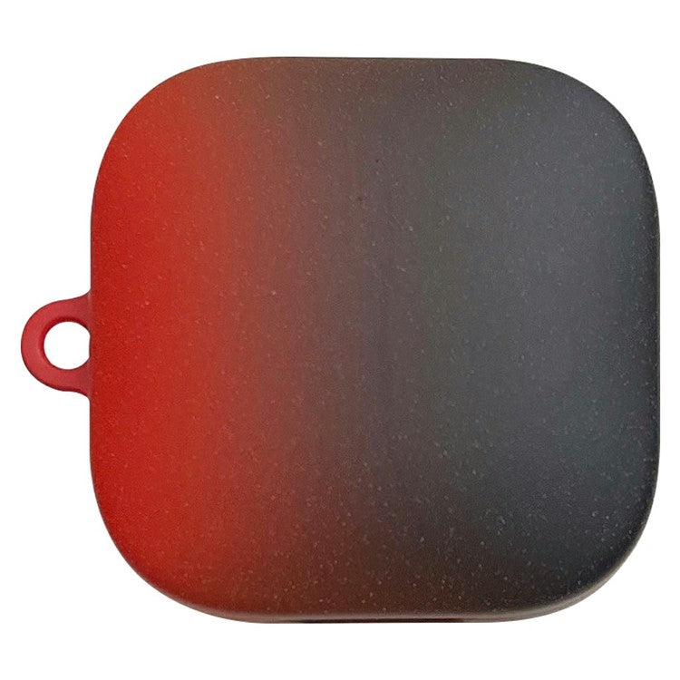 For Xiaomi Redmi Buds 6 Active Case Gradient Color Hard PC Matte Earphone Cover - Red+Black