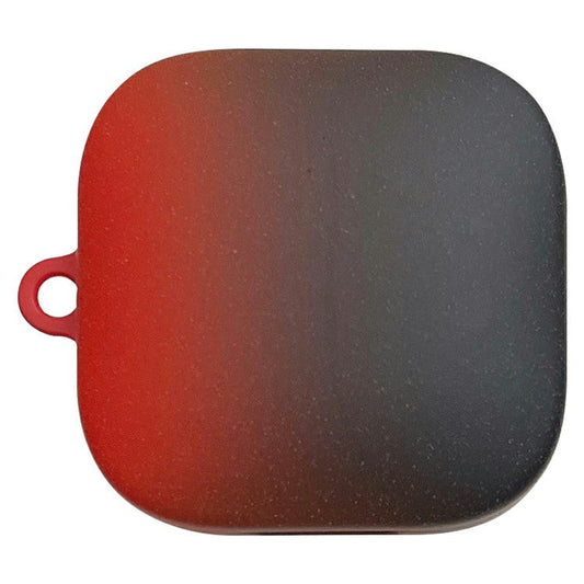 For Xiaomi Redmi Buds 6 Active Case Gradient Color Hard PC Matte Earphone Cover - Red+Black