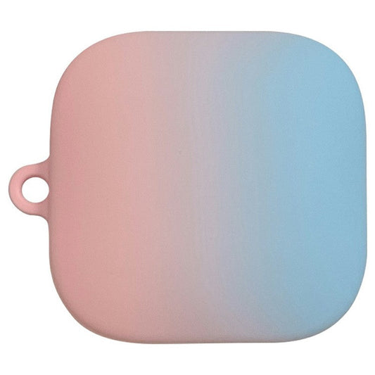 For Xiaomi Redmi Buds 6 Active Case Gradient Color Hard PC Matte Earphone Cover - Pink+Blue