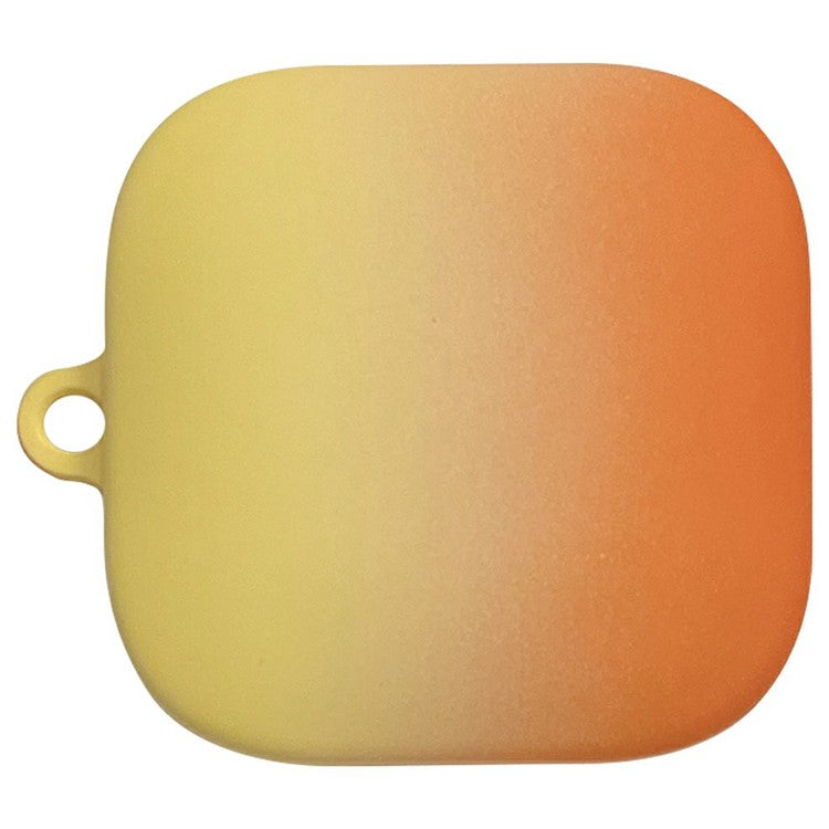 For Xiaomi Redmi Buds 6 Active Case Gradient Color Hard PC Matte Earphone Cover - Yellow+Orange