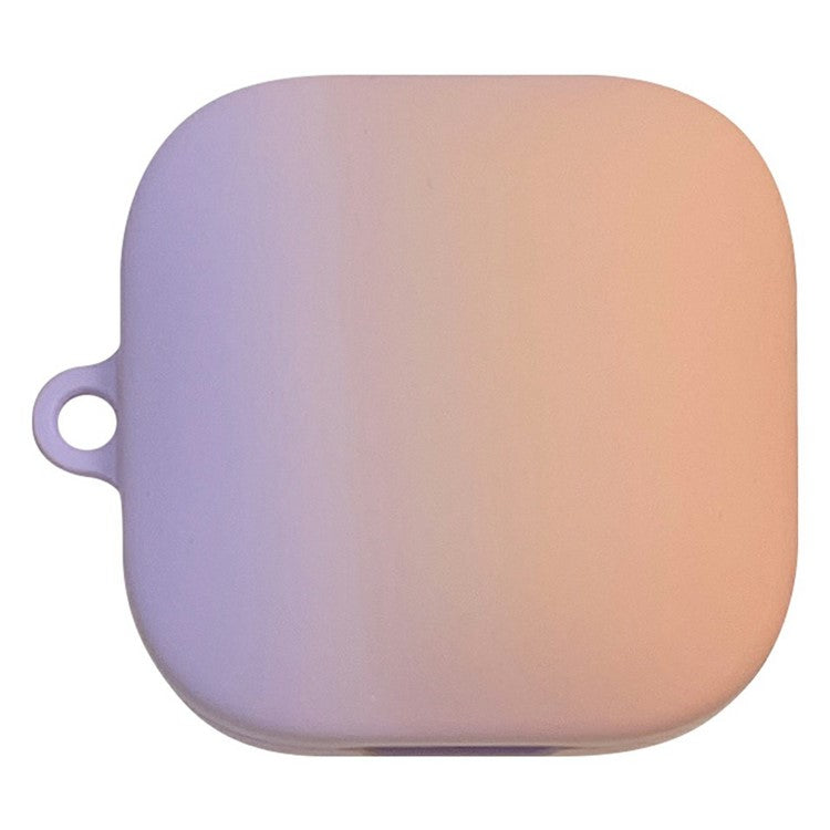 For Xiaomi Redmi Buds 6 Active Case Gradient Color Hard PC Matte Earphone Cover - Purple+Orange