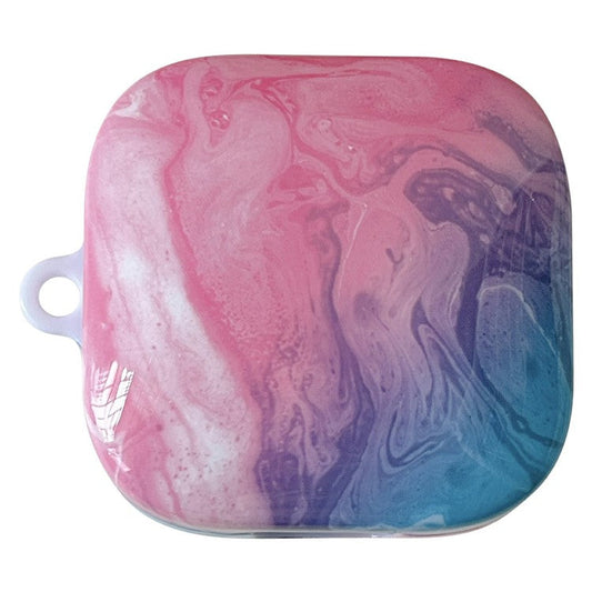 For Xiaomi Redmi Buds 6 Active Shockproof Case Marble Pattern Headset Hard PC Cover - Pink / Blue