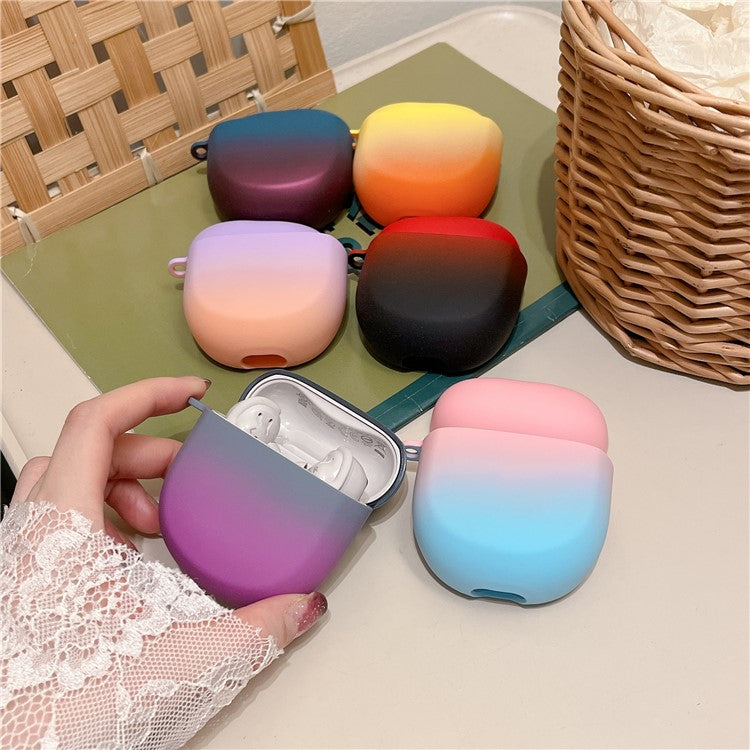 For Bose QuietComfort Ultra / Earbuds II Case Gradient Color Hard PC Matte Earphone Cover - Pink+Blue