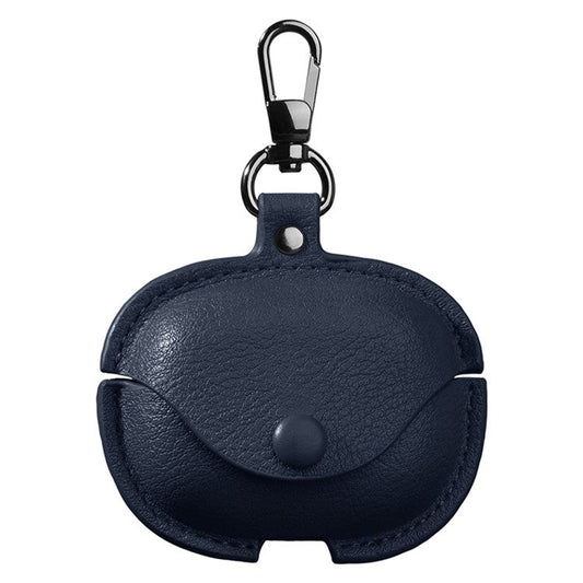 For Xiaomi Redmi Buds 6 Charging Case Cover Leather+PC Earbuds Protective Case - Blue