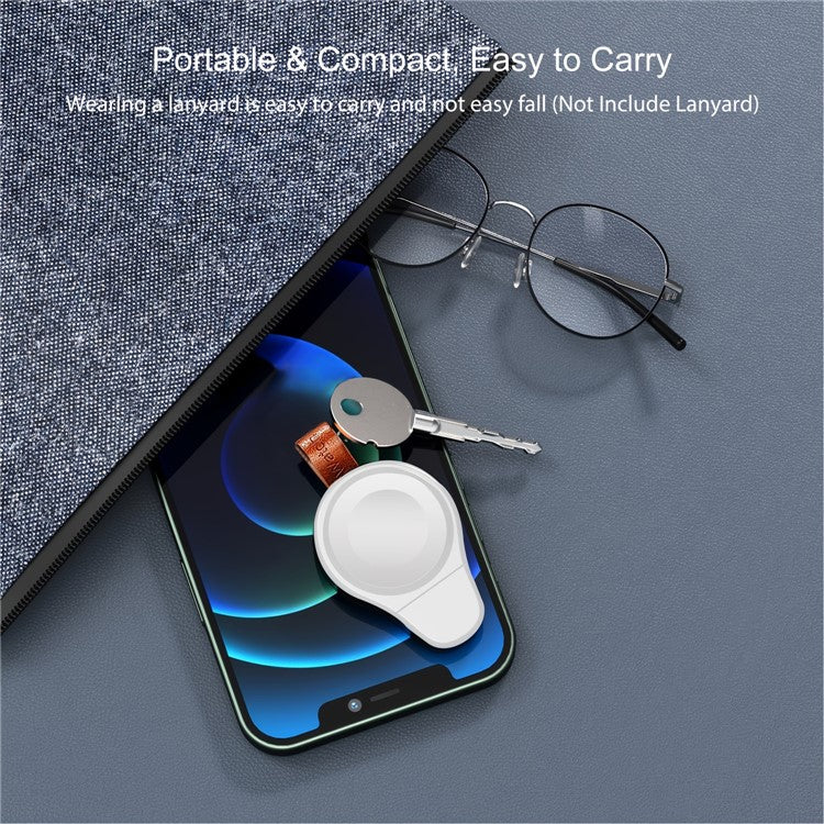A01 For Apple Watch USB Wireless Charger Magnetic Charging Dock - White