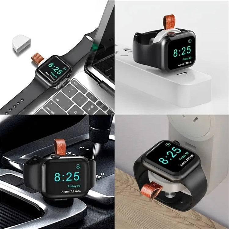 A01 For Apple Watch USB Wireless Charger Magnetic Charging Dock - White