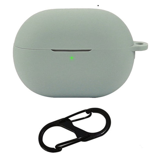 For Huawei Freebuds Pro 4 Case with Anti Lost Buckle Bluetooth Earbuds Silicone Protective Cover - Cyan