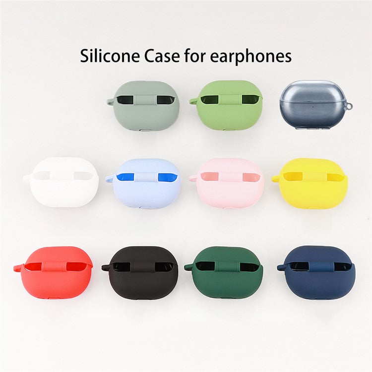 For Huawei Freebuds Pro 4 Case with Anti Lost Buckle Bluetooth Earbuds Silicone Protective Cover - Sky Blue