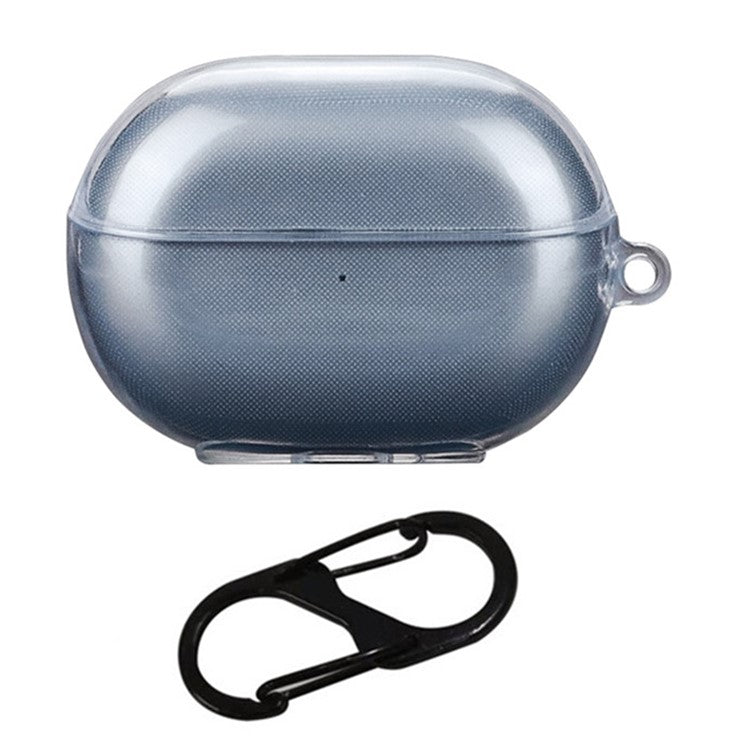 For Huawei Freebuds Pro 4 Case with Anti Lost Buckle Bluetooth Earbuds Silicone Protective Cover - Transparent