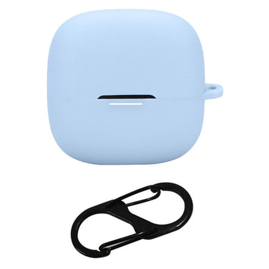 For Xiaomi Redmi Buds 6 Pro Gaming Edition Case with Anti Lost Buckle Bluetooth Earbuds Silicone Protective Cover - Sky Blue