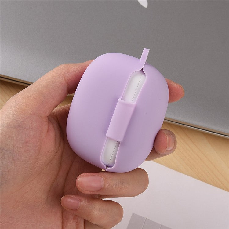 For Xiaomi Redmi Buds 6 Pro Silicone Case Bluetooth Earphone Anti-scratch Protective Cover with Carabiner - Midnight Green