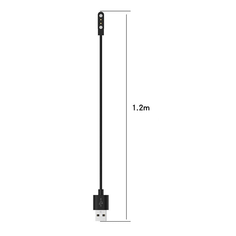 1.2m Universal Smart Watch Charging Cable Portable Magnetic Charge Cable for Oppo Watch Free/TicWatch GTH - White