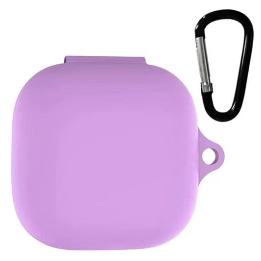 Full Protective Silicone Shockproof Portable Cover with Keychain for Beats Fit Pro - Light Purple