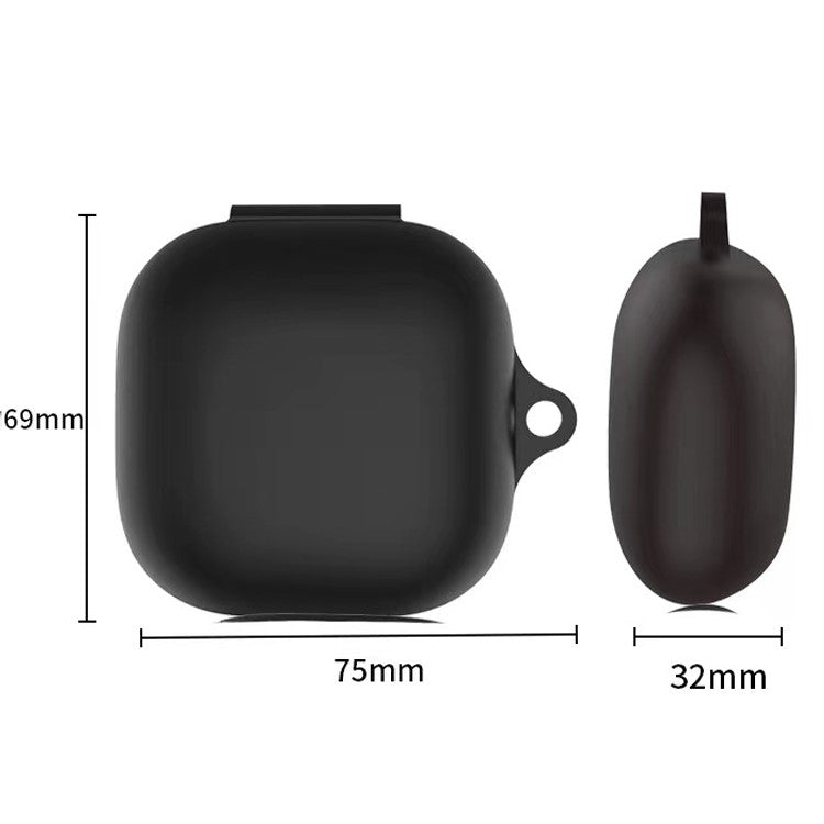 Full Protective Silicone Shockproof Portable Cover with Keychain for Beats Fit Pro - Black