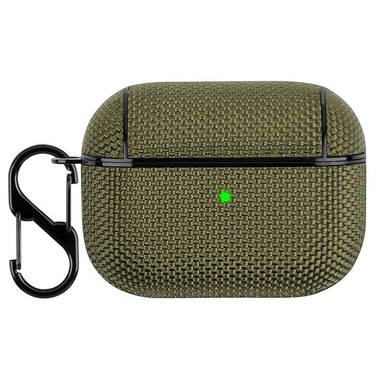 Solid Color Nylon Waterproof Bluetooth Earphone Protective Case Cover for AirPods Pro - Army Green