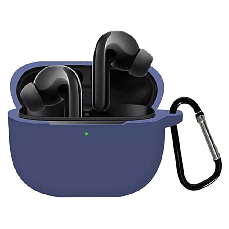 For Xiaomi FlipBuds Pro Soft Silicone Case Shock-Absorbing Protective Earphone Sleeve with Anti-loss Hook - Blue