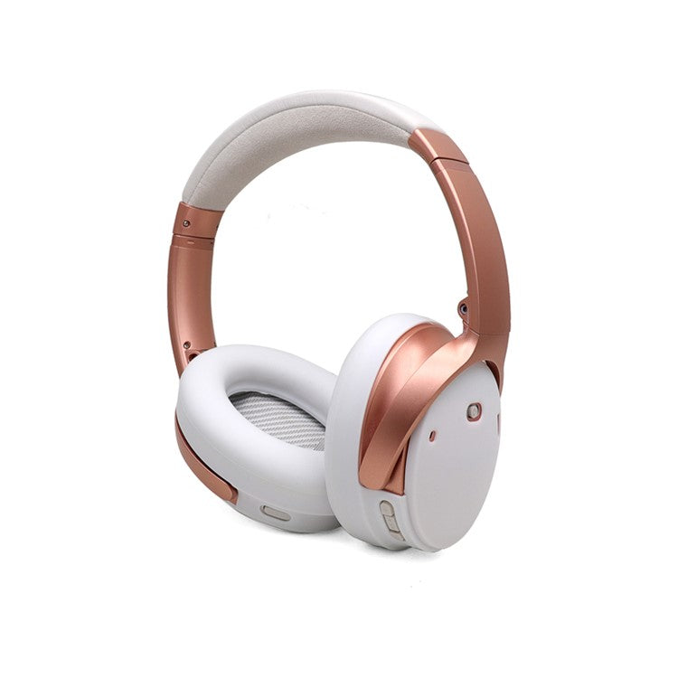 For Bose QuietComfort 35 II 1 Pair Silicone Case Headphone Ear Pads Protective Cover - White