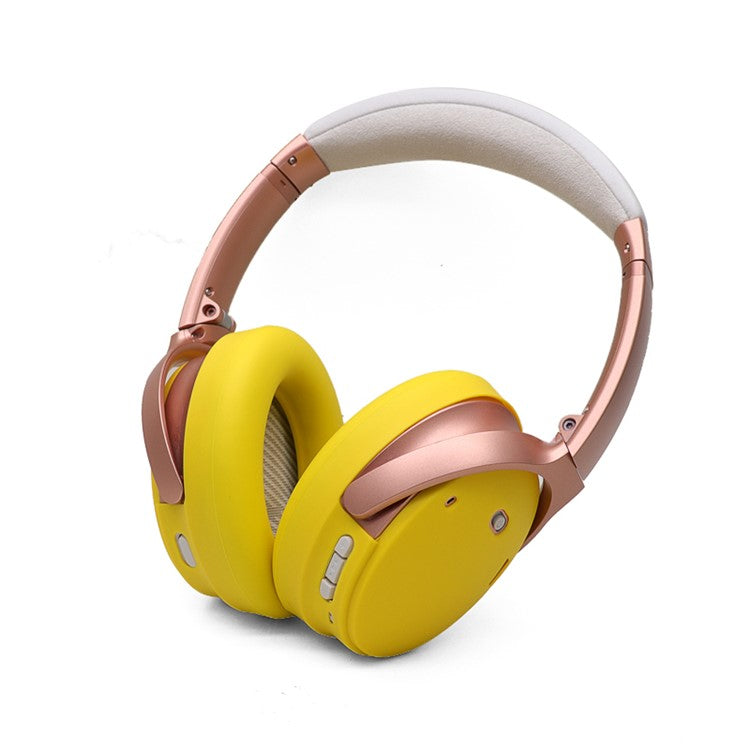 For Bose QuietComfort 35 II 1 Pair Silicone Case Headphone Ear Pads Protective Cover - Yellow