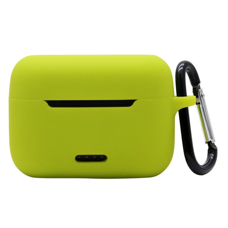 Anti-fall Silicone Case for TOZO NC2 Wireless Bluetooth Headphones Cover with Anti-lost Carabiner - Green